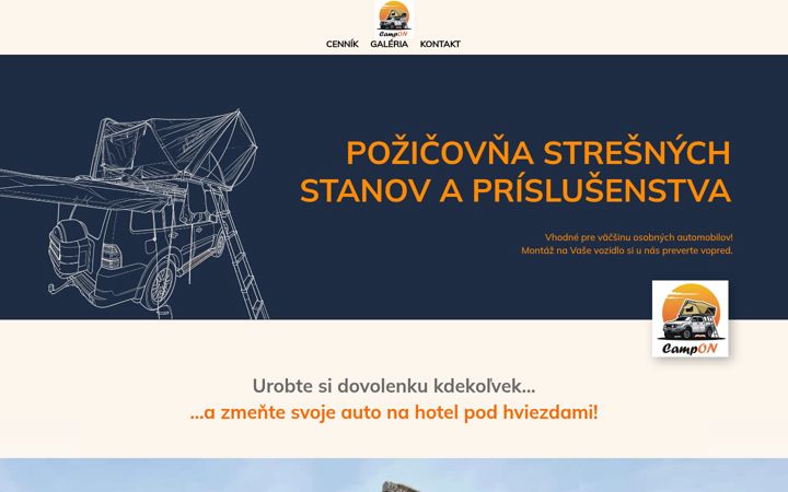 Screenshot of campon.sk