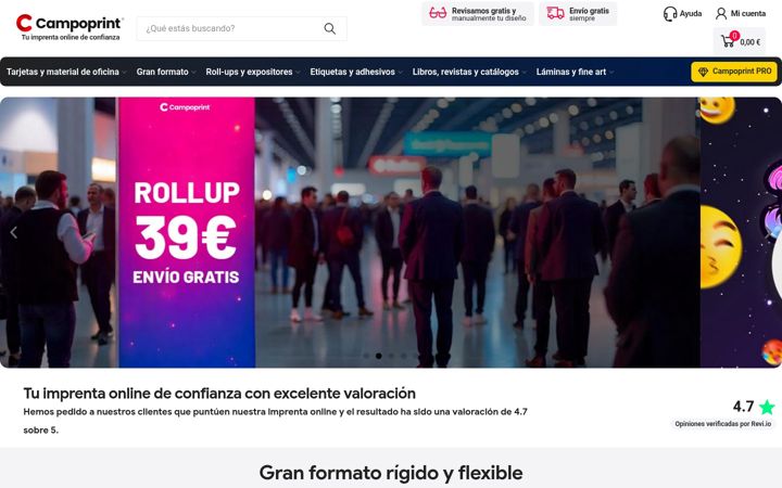 Screenshot of campoprint.com
