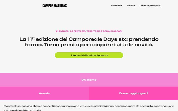 Screenshot of camporealedays.it