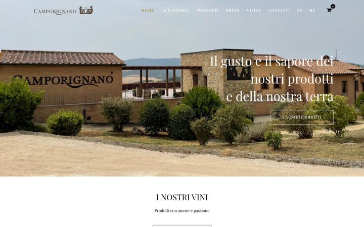 Screenshot of camporignano.com