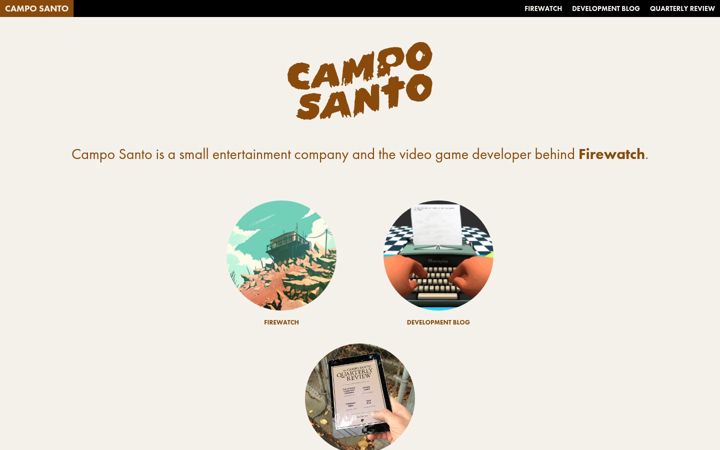 Screenshot of camposanto.com