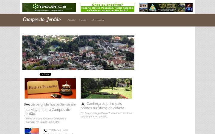 Screenshot of camposdojordao.tur.br