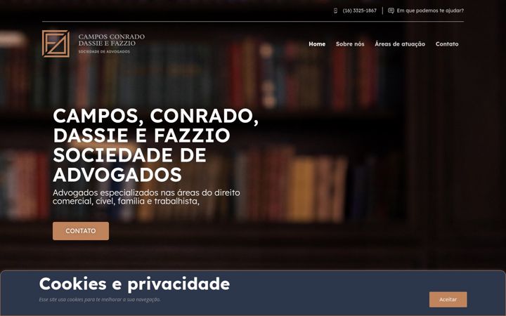Screenshot of camposeconrado.com.br