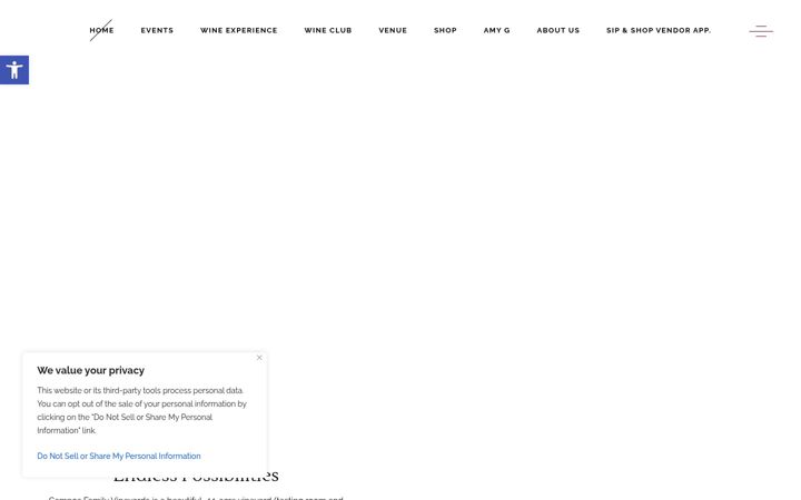 Screenshot of camposfamilyvineyards.com