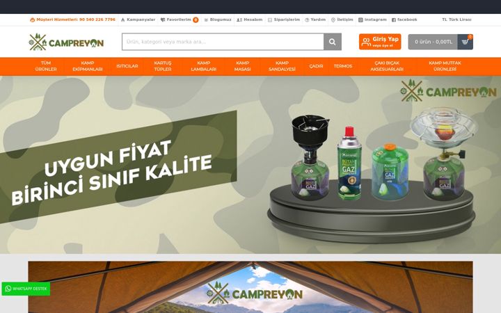 Screenshot of campreyon.com