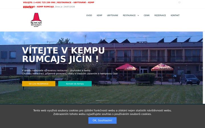 Snimka zaslona za camprumcajs.cz