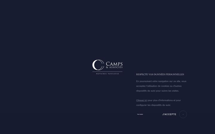 Screenshot of camps-charras.fr