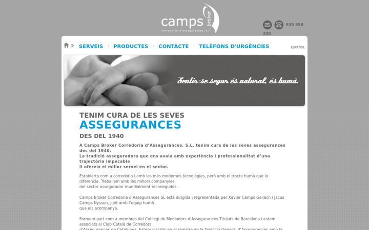 Screenshot of campsbroker.com