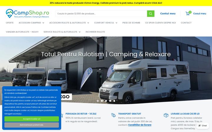 Screenshot of campshop.ro