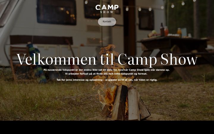 Screenshot of campshow.dk