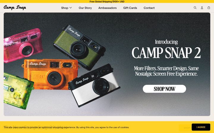 Screenshot of campsnapphoto.com