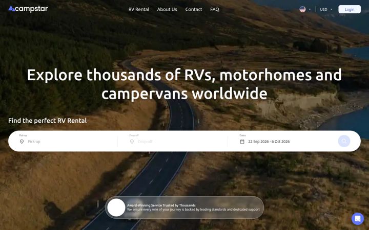 Zrzut ekranu campstar.com