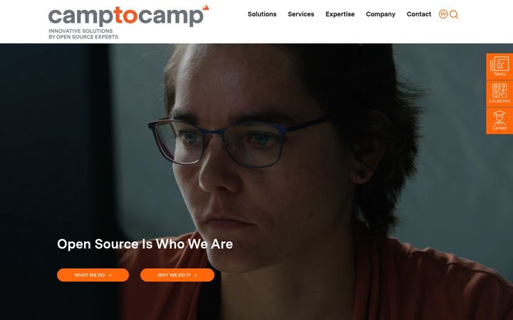 Screenshot of camptocamp.de