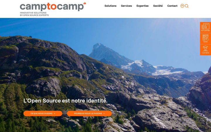 Screenshot of camptocamp.fr
