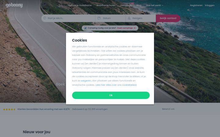 Screenshot of camptoo.be