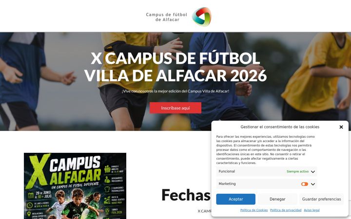 Screenshot of campus-alfacar.com