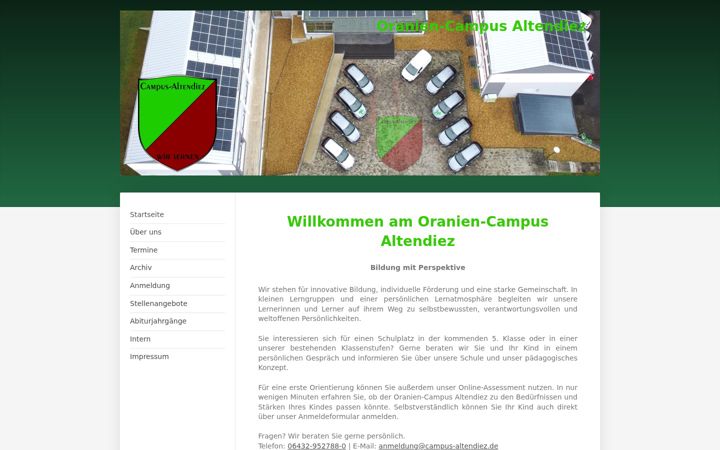 Screenshot of campus-altendiez.de