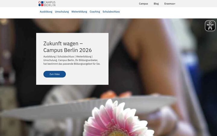 Screenshot of campus-berlin.de