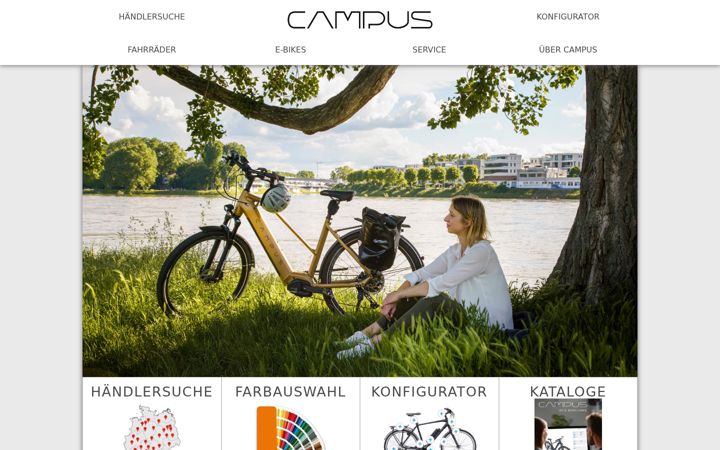 Screenshot of campus-bike.de