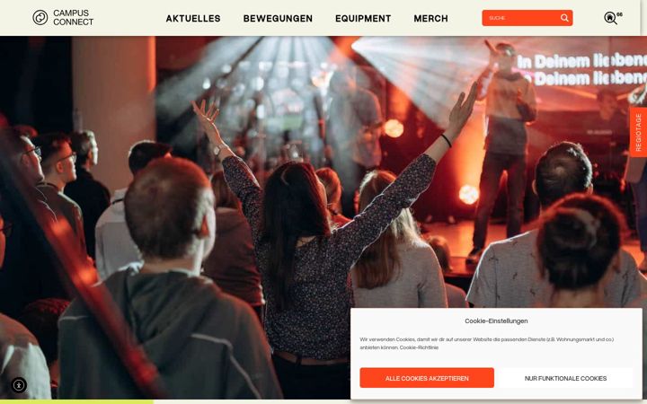 Screenshot ta' campus-connect.de