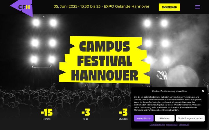Ekrano kopija campus-festival-hannover.de