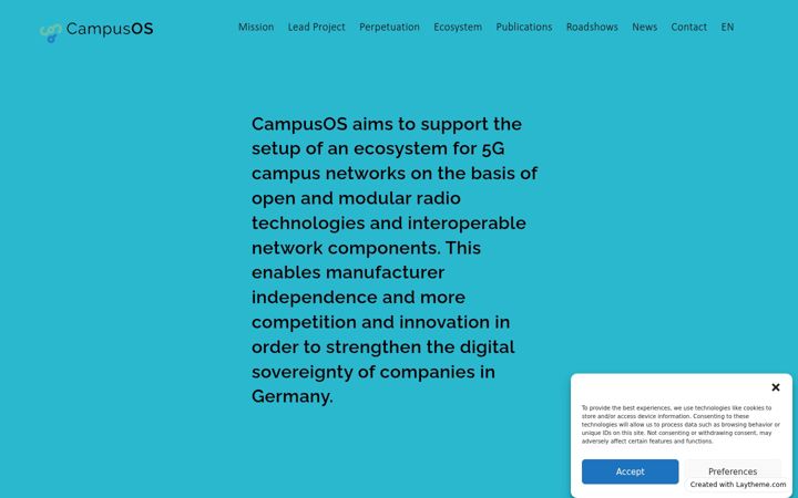 Screenshot of campus-os.io