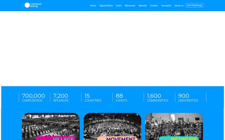 Screenshot of campus-party.org