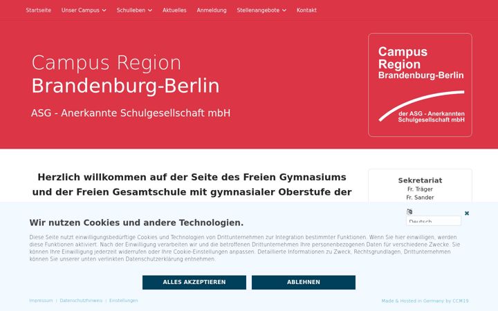 Screenshot of campus-region-brandenburg-berlin.de