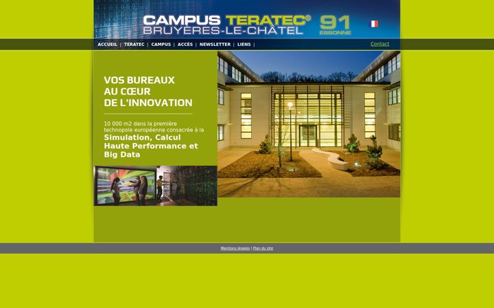 Screenshot of campus-teratec.com