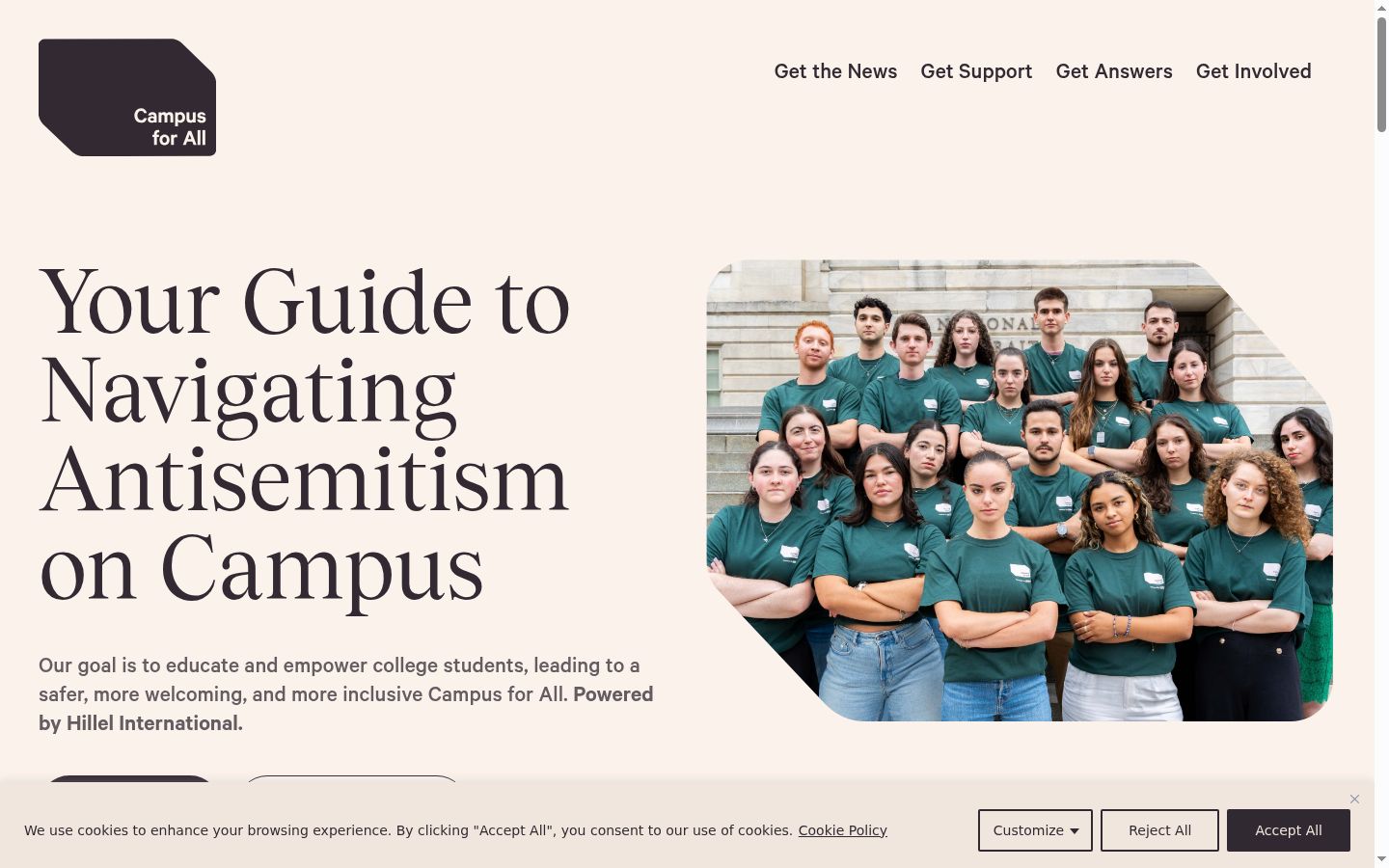 Screenshot van de toestemmingsbanner zoals getoond vóór enige interactie