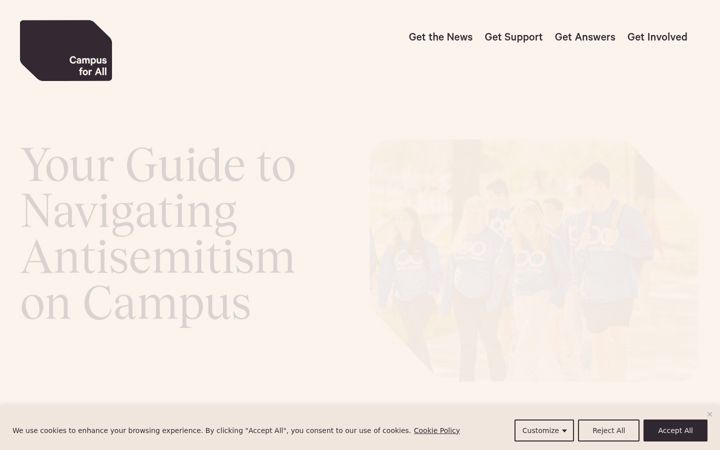 Snimka zaslona za campus4all.org