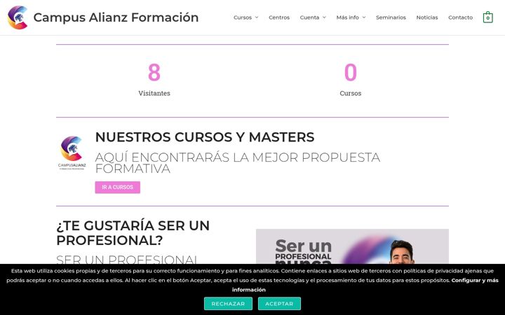 Screenshot of campusalianzformacion.com