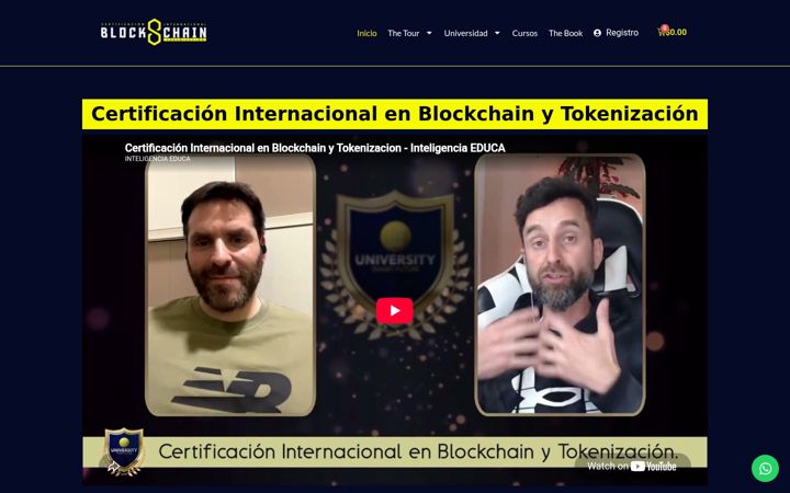 Snimka zaslona za campusblockchain.org