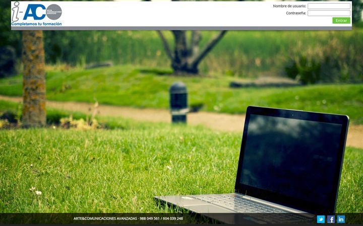 Screenshot of campuscomunicacionesavanzadas.com