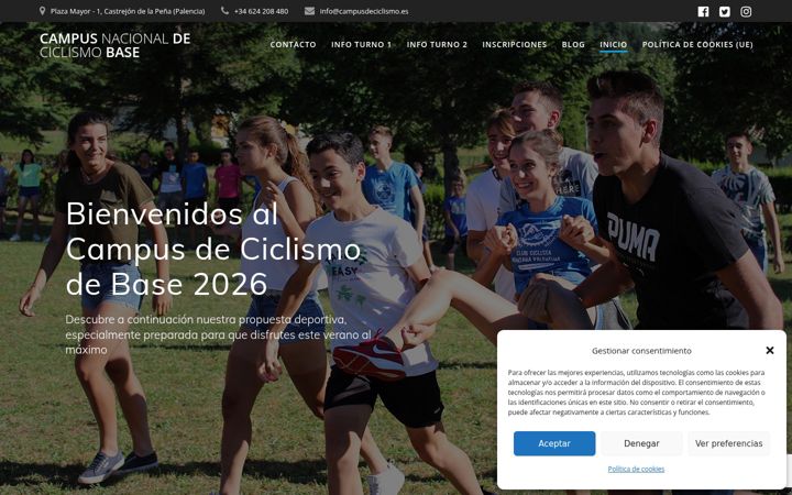 Capture d'écran de campusdeciclismo.es