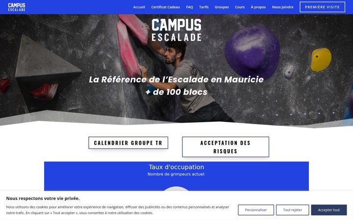 Screenshot of campusescalade.com
