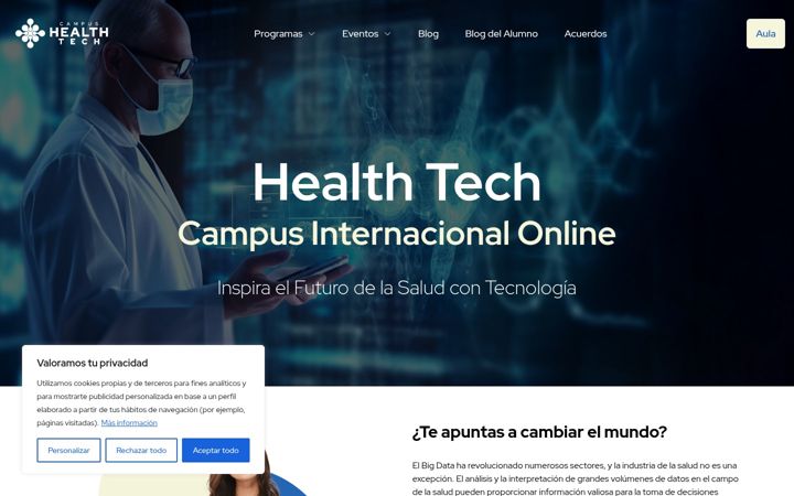 Screenshot of campushealthtech.com