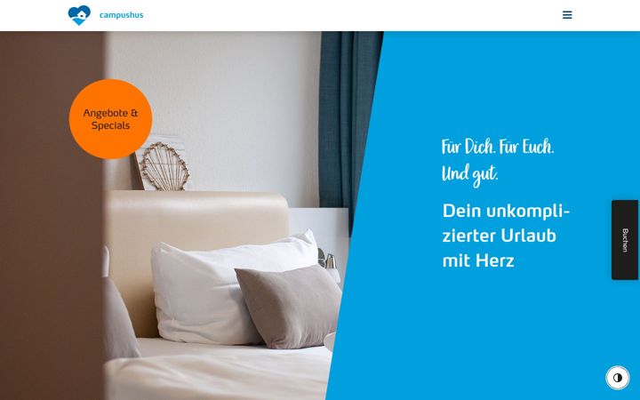 Screenshot of campushus.de
