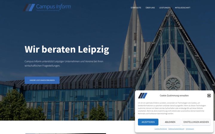 Screenshot of campusinform.de