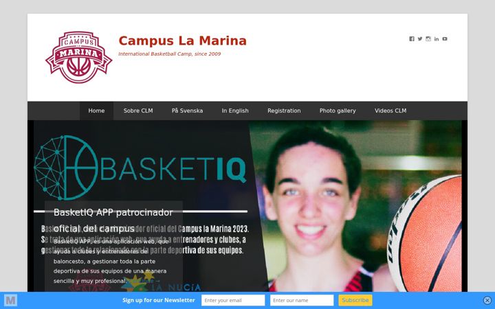 Screenshot of campuslamarina.es