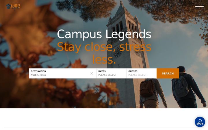 Screenshot of campuslegends.com