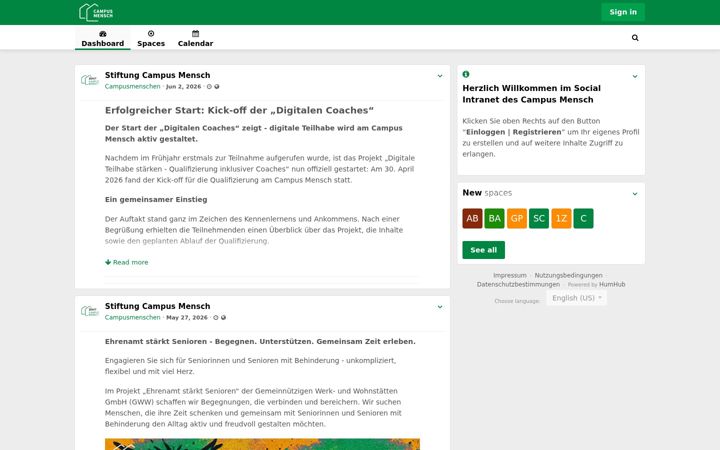 Screenshot of campusmenschen.de