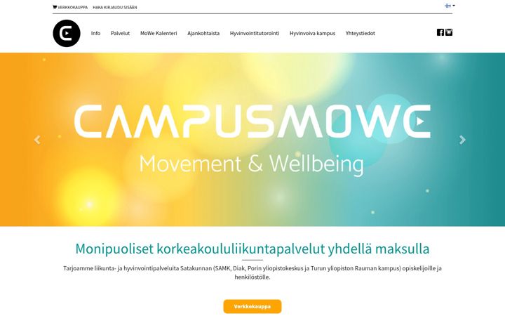 Screenshot von campusmowe.fi