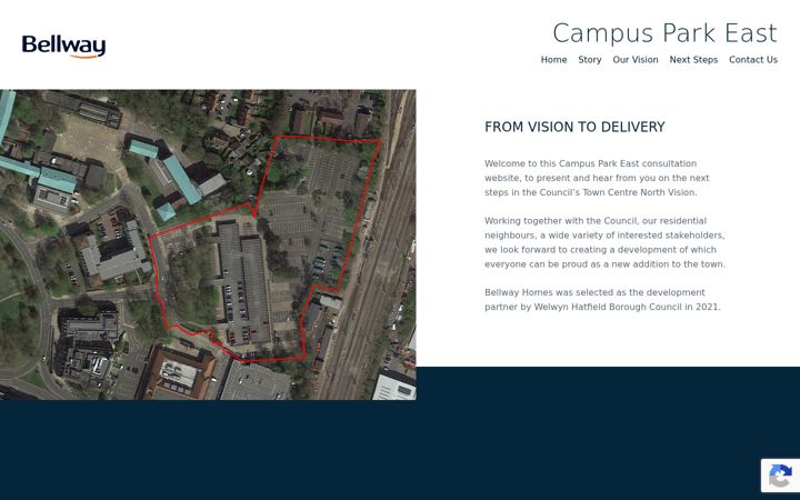 Screenshot of campusparkeast.co.uk