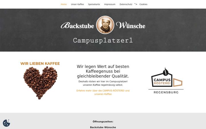 Screenshot of campusplatzerl.de