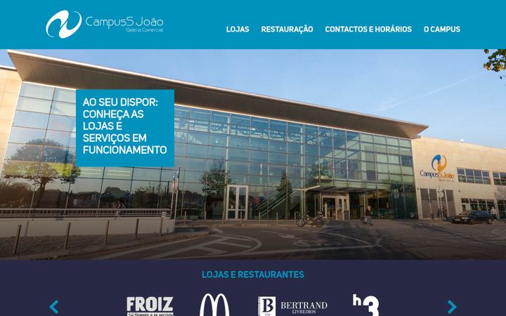 Screenshot of campussaojoao.com