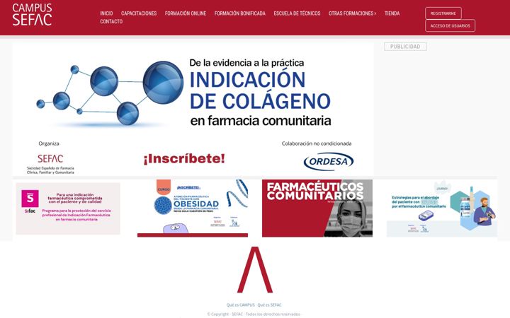 Screenshot of campussefac.org
