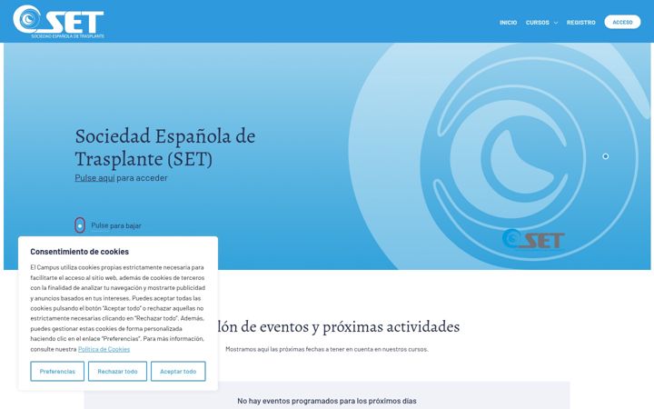 Screenshot of campussetrasplante.com