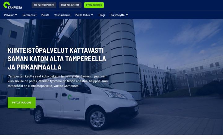 Screenshot of campusta.fi