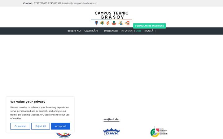 Skärmbild av campustehnicbrasov.ro